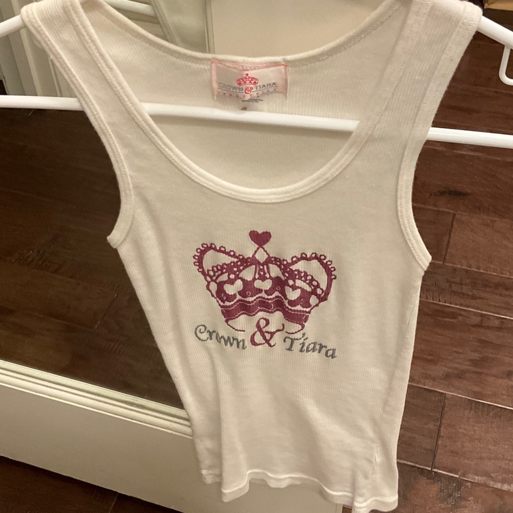 Crown & Tiara White Tank Top